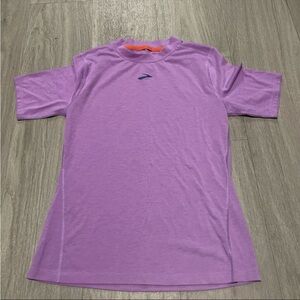 Brooks Purple Short Sleeve Kids Tee